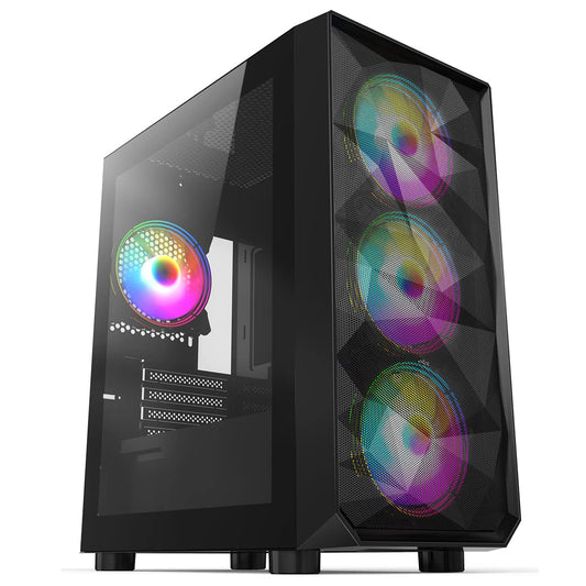 Ryzen 3 3200G, 16GB RAM, 1TB Storage, 128GB SSD Gaming PC - Black (ST1110)