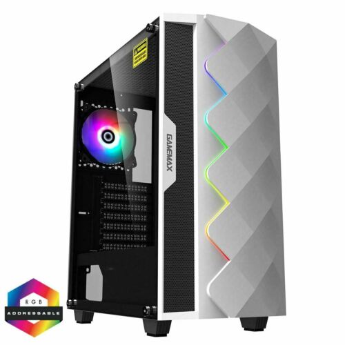 Ryzen 5 2600, 16GB RAM, AMD RX570, 1TB Storage, 128GB SSD Gaming PC - White (ST1119)