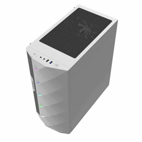 Ryzen 5 2600, 16GB RAM, AMD RX570, 1TB Storage, 128GB SSD Gaming PC - White (ST1119)