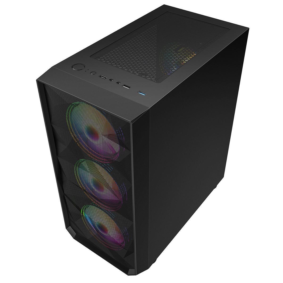 Ryzen 3 3200G, 16GB RAM, 1TB Storage, 128GB SSD Gaming PC - Black (ST1110)