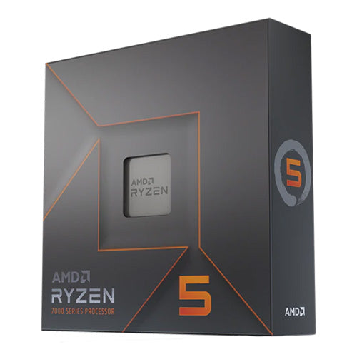 AMD Ryzen 5 7600X CPU, AM5, 4.7GHz (5.3 Turbo), 6-Core, 105W (142W Turbo), 38MB Cache, 5nm, 7th Gen, Radeon Graphics - Processor