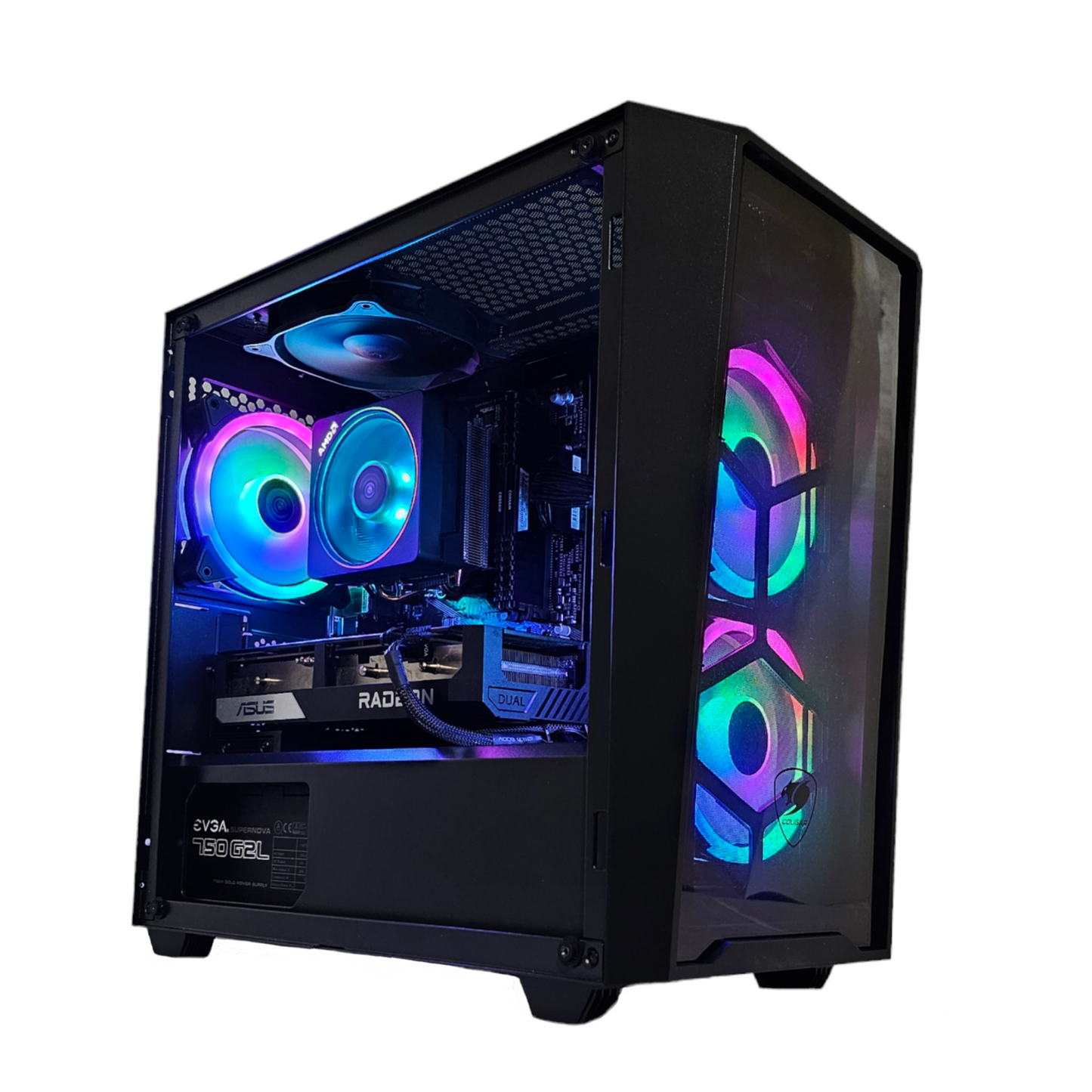 Black Mamba - Ryzen 7, 16GB RAM, RX 6600 XT, 1TB Storage, 128GB SSD Gaming PC - Black (ST1117)