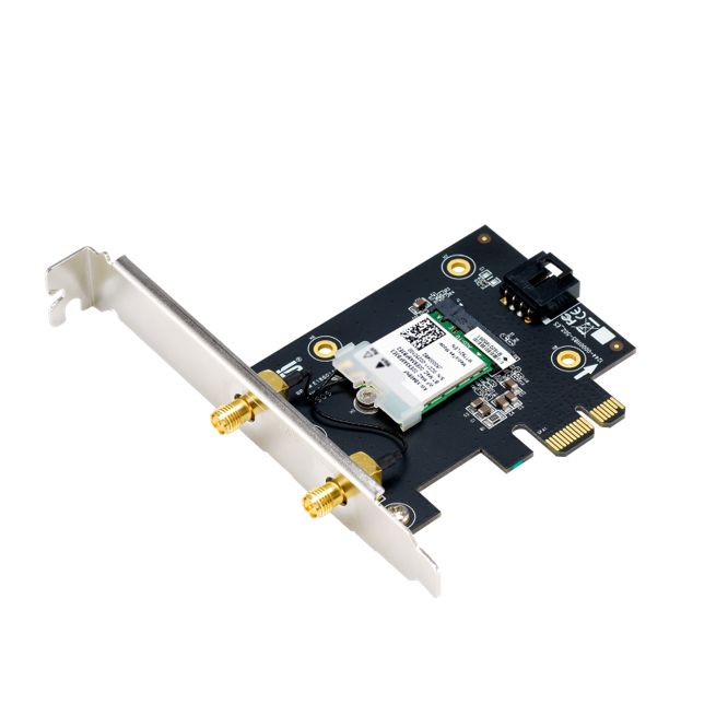 Asus (PCE-AX1800) AX1800 Wireless Dual Band PCI Express Wi-Fi 6 Adapter, Bluetooth 5.2, WPA3, OFDMA & MU-MIMO