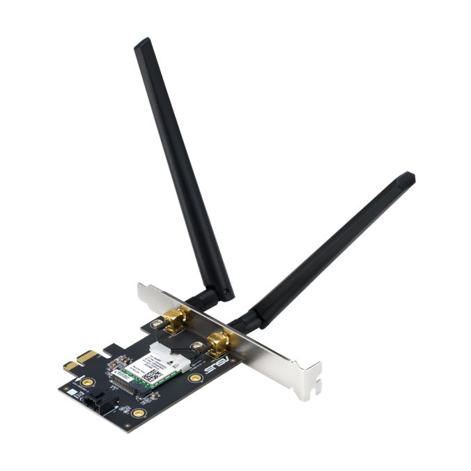 Asus (PCE-AX1800) AX1800 Wireless Dual Band PCI Express Wi-Fi 6 Adapter, Bluetooth 5.2, WPA3, OFDMA & MU-MIMO