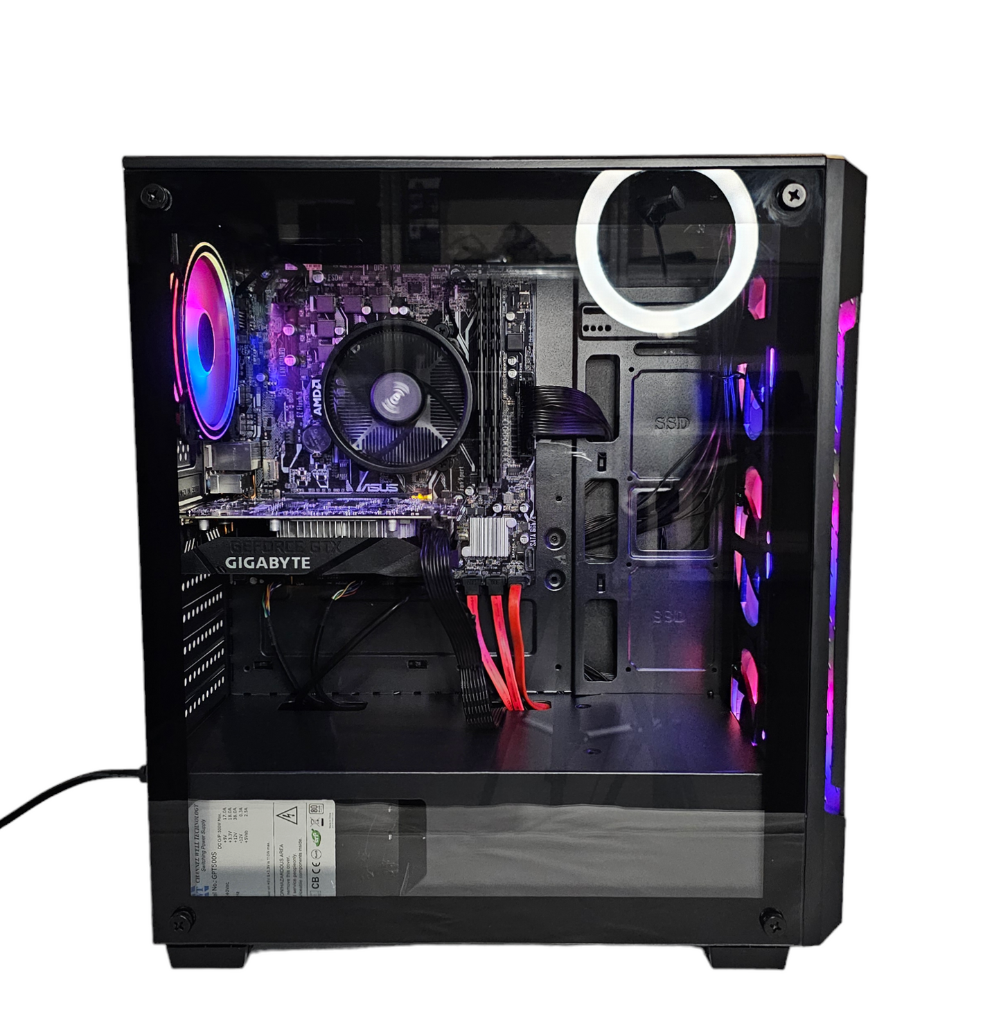 Ryzen 5, 16GB RAM, GTX 1650 / GTX 1660, 1TB Storage, 128GB SSD Gaming PC - Black (ST1127)