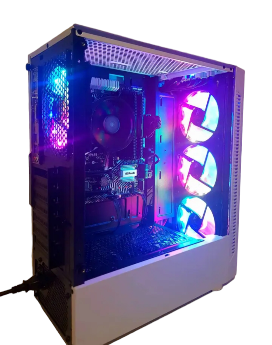 Ryzen 3 3200G, 16GB RAM, 1TB Storage, 128GB SSD Gaming PC - White (ST1144)