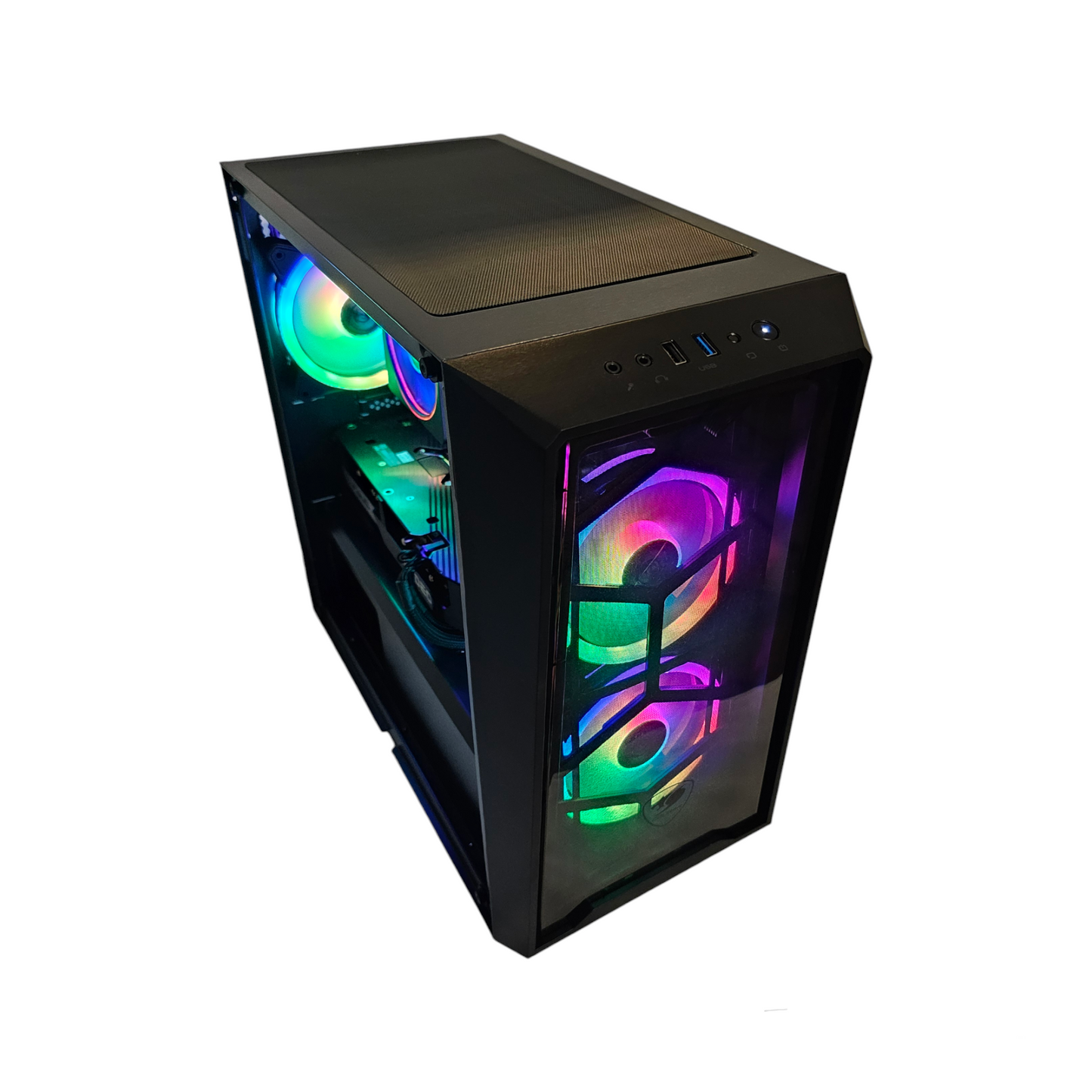 Black Mamba - Ryzen 5, 16GB RAM, RX 6600, 1TB Storage, 128GB SSD Gaming PC - Black (ST1117)