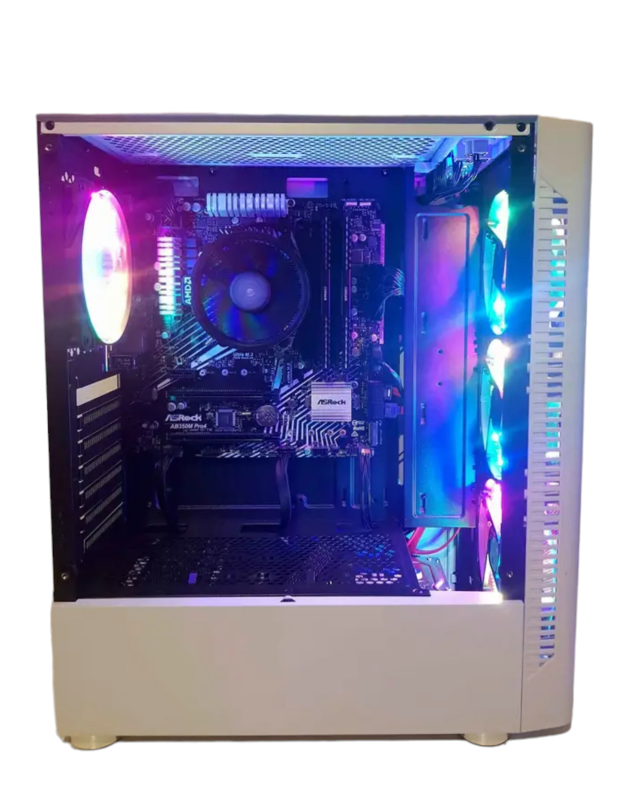 Ryzen 3 3200G, 16GB RAM, 1TB Storage, 128GB SSD Gaming PC - White (ST1144)